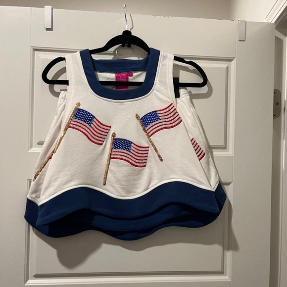 Queen of Sparkles Flag skort set - Picture 1 of 3